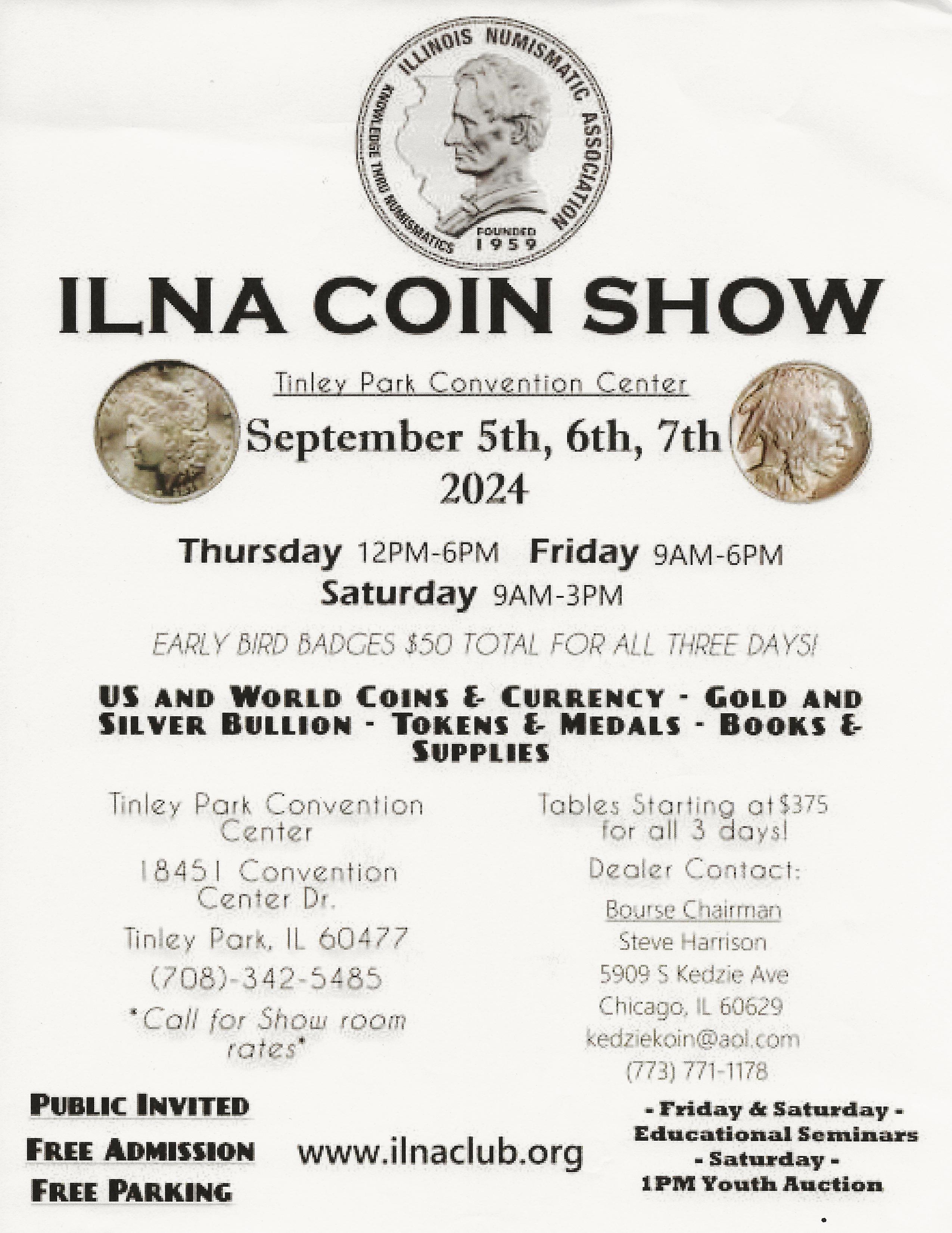 ILNA Show 2024 Sept. 5-7 2024